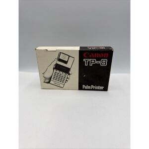 Vintage Canon TP-8 Pocket Printer Calculator Adding Machine Original Box, Works!